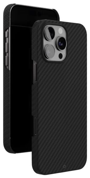 Чехол защитный "vlp" Kevlar Case с MagSafe для iPhone 16 Pro, черный